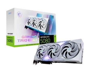 MSI GeForce RTX 5080 16G GAMING TRIO OC WHITE GDDR7 PCI E Gen 5 x16 256 bit - Picture 1 of 4