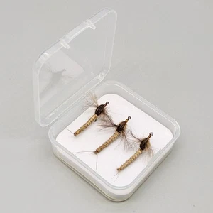 Très attrayant pour appât truite saumon bar 3 pièces leurre aile plume Mayfly - Photo 1/13