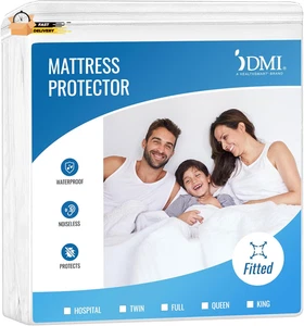Wasserdichter Matratzenschoner und Bezug, Passform für konturiertes Spannbetttuch, King/Groß - Bild 1 von 12