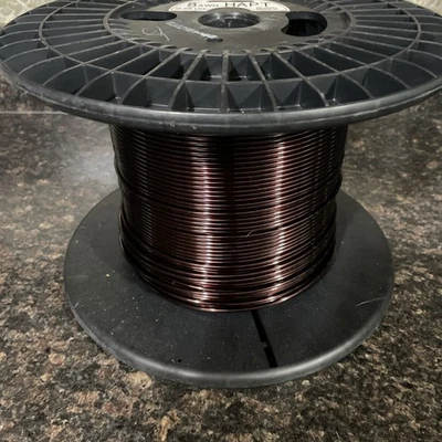 Alambre magnético de cobre 8 AWG HAPT, carrete MWS, 10# 200’ Foto 1 de 4