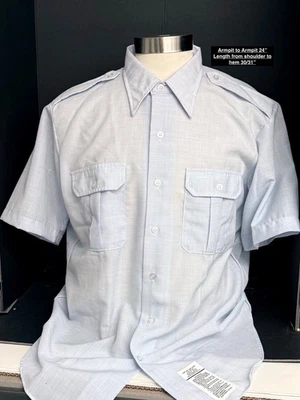 NWOT Propper Int. Mens Size 17.1/2" Outdoor Tactical Button Front Shirt Blue - Image 1 of 4