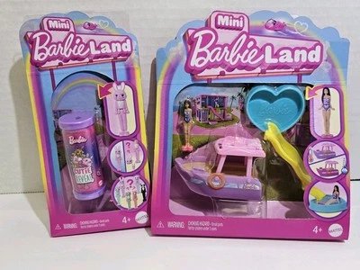 2-Mini Barbie Land BARCO CON PISCINA Y BARBIE CUTIE REVELACIÓN  Foto 1 de 4