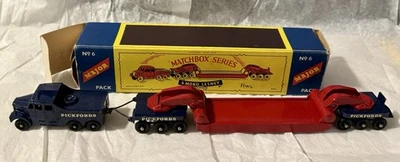 Matchbox Major Pack M-6 Pickfords Scammel 1960 transportador de 200 toneladas caja original Foto 1 de 4