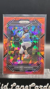 2023 Panini Prizm - Junior Caminero #124 Red Ice Prizm (RC) - Picture 1 of 2