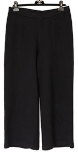 St John Collection BLACK Santana Knit Ankle Pants MODERN Size 12 L / XL - Picture 1 of 3