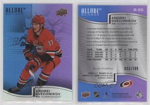 2021-22 Upper Deck Allure Rainbow Blue Purple /199 Andrei Svechnikov #R-55