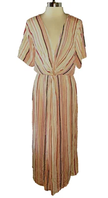 NEW CITY CHIC Plus Size 18W Maxi Dress Black White Pink Red Short Sleeve - Image 1 of 4