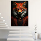 Fox Noble Canvas Painting Wall Art Posters Landscape Canvas Print Picture