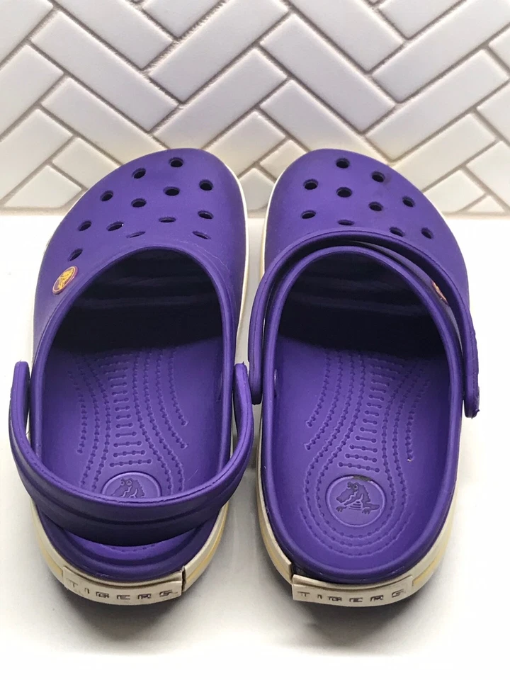 Louisiana State LSU Tigers Crocs Púrpura Hombre Talla 5/Mujer Talla 7” Foto 1 de 4