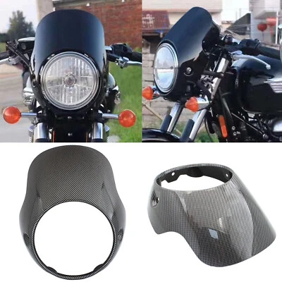 Cubierta de carenado de faros de 8" para Triumph BONNEVILLE T100 T120 Thruxton Foto 1 de 4