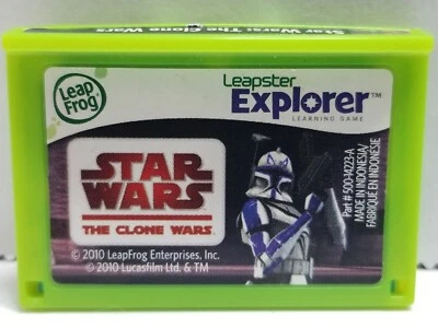 LeapFrog Leapster Explorer Game Star Wars Clone Wars Game Cartridge Clean Works - Image 1 of 4