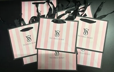 10 经典维多利亚的秘密小纸粉红色购物收藏纸袋 🛍️ — 第 1/4 张图片
