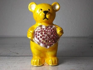 CRISTIANI Bär Schmuckschatulle mit rosa Kristallherz - Bild 1 von 6