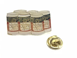 Budweiser Bud Light Can Six 6 Pack 1 1/4" Vintage Lapel Pin Pinback Buttons - Picture 1 of 3