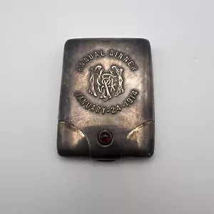 ANTIKER 1914 STERLINGSILBER STREICHHOLZ TRESORE VESTA ETUI HALTER - Bild 1 von 6