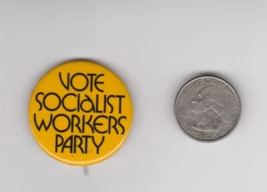 Vote Socialist Workers Party 1976 Button pinback - Picture 1 of 1