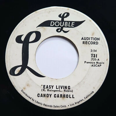CANDY CARROLL - EASY LIVING / WHEN I FALL IN LOVE - SOUL 45 *PROMO* Foto 1 de 2