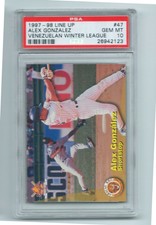 1997 Line up Venezuelan Baseball card ALEX GONZALEZ PSA 10 HIGHEST GRADED CARD 