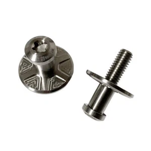 Titanium Door Strikers (Pair) Natural Finish - Foto 1 di 2