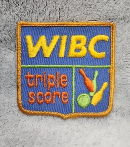 Parche bordado triple puntuación del Congreso Internacional de Bolos WIBC de Colección Años 70 para Mujer - Imagen 1 de 1
