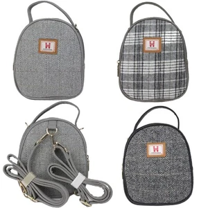 STRATHURIE OF SCOTLAND Tweed Small Pack Check Tartan Rucksack & Schultertasche - Bild 1 von 11