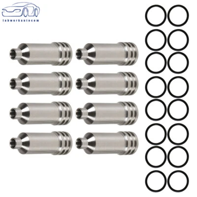 For Chevrolet Silverado 3500 2500 HD 6.6L V8 2001-2004 8X Injector Cup & O-rings Foto 1 de 4