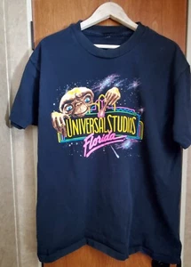 Vintage Universal Studios Florida ET schwarzes T-Shirt mit Einzelstichen Erwachsene XL - Bild 1 von 3