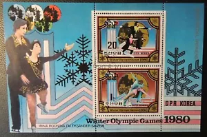 Corea 1980 S/Sht Juegos Olímpicos de Invierno usado deporte baile hielo rodnina saizew - Imagen 1 de 1