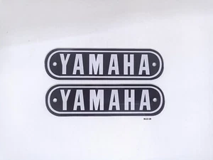 Yamaha RD125 B AS3 YAS3 Fuel Gas Tank Emblem Pair New - Picture 1 of 7