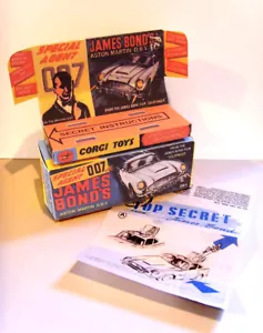 CORGI. 261. JAMES BOND - ASTON MARTIN.DB5. Superb repro box tray + instructions - Picture 1 of 10