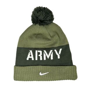 Nike Army West Point 25th Infantry Wolfhounds Pom Beanie Olive Green Toboggan