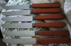 Lot of 6 Vtg Royal Brand Cutlery Co. "Sharp Cutter" Dinner Knives - Picture 1 of 4