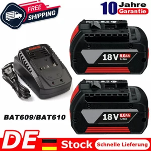 18V 8,0Ah Akku für Bosch Professional GBA GSR GSB BAT618 BAT609 BAT620 BAT618 - Bild 1 von 30