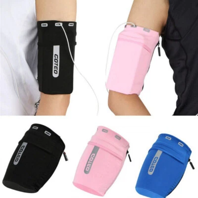 Sports Gym Cell Phone Holder Pouch Case Key Bag Arm Band Running Jogging Pouch - Image 1 of 4