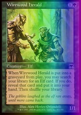 Magic the Gathering MTG Wirewood Herald (302) Onslaught   LP FOIL
