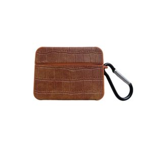 Luxury Crocodile Pattern Leather Earphones Case For Apple AirPods 4/3/2 Pro 1/2 - Picture 1 of 19