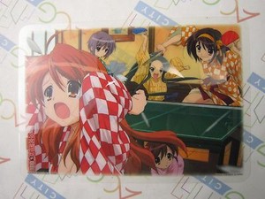 Melancholy of Haruhi Suzumiya Jumbo Carddas Plate Collection Card O Bandai USED
