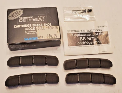 NOS Shimano Deore XT Cantilever Brake Pads Shoes MTB Bicycle Klein Cannondale - Image 1 of 4