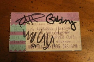 LUSCIOUS JACKSON Stub ~ 1995 Sapphire Supper Club (FL) ~ SIGNED by the Band - Bild 1 von 1
