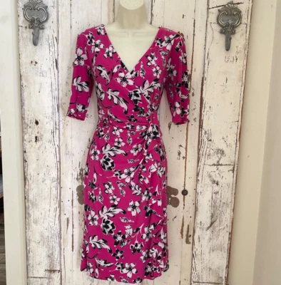 American Living by Ralph Lauren 6 Woman's Pink Black Ruffle Classy Career Dress - Image 1 of 4