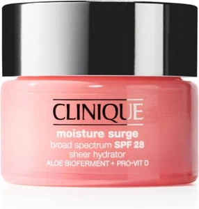 Clinique Moisture Surge idratatore trasparente ad ampio spettro campo di protezione solare 28 1,7 once nuovo sigillato - Foto 1 di 5