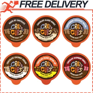 Crazy Cups Chocolate Lovers Coffee Pods Variety Pack, Flavored Coffees, 24ct - Picture 1 of 8