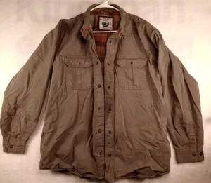 Chaqueta Gioberti Hombre Extra Grande Verde 100% Algodón Suave con Franela Forrada  - Imagen 1 de 7