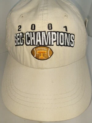 Vintage 2001 SEC Champions Tennessee Volunteers Football Hat Cap Strapback NCAA  - Image 1 of 4