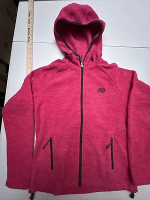 New Balance MicroFleece Chaqueta con Capucha Mujer’s PS Rosa Frambuesa Bolsillos con Cremallera Completa Foto 1 de 4