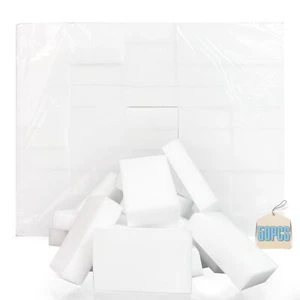 50 Pack Magic Sponge Eraser Melamine Sponges Foam Pads In Bulk Multifunctional H - Picture 1 of 8