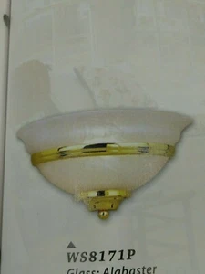 VAXCEL WS8171P   Da Vinci 12in Sconce  , 1LIGHT 60W, 12"W X 6 1/4"Hl(#30C - Picture 1 of 8