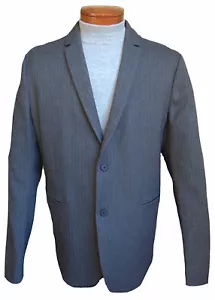 Chaqueta Blazer 44R 44 REG 44 para hombre HUGO BOSS Negra Gris Espina de Arenque Nueva con Etiquetas - Imagen 1 de 4
