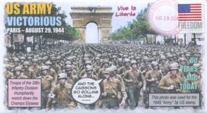 Coverscape Computer Designed 80th US Army Victorious in Paris Event Cover - Picture 1 of 2