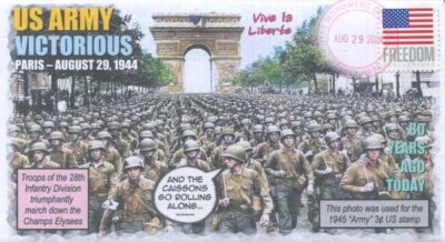 Coverscape Computer Designed 80th US Army Victorious in Paris Event Cover - Image 1 of 2